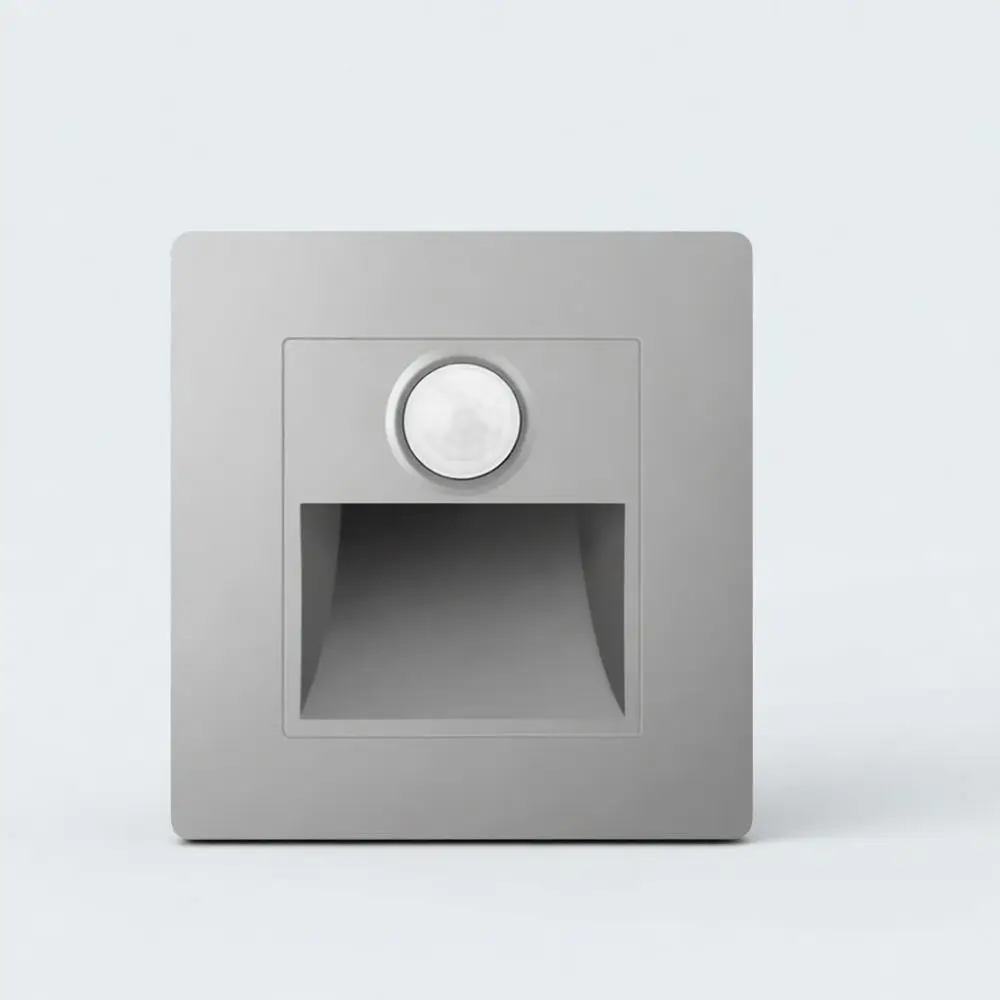 Modern Embedded Human Body Sensor Footlight 86 Panel Wall Lamp Staircase Aisle Bedroom Pathway Night Lighting Fixture