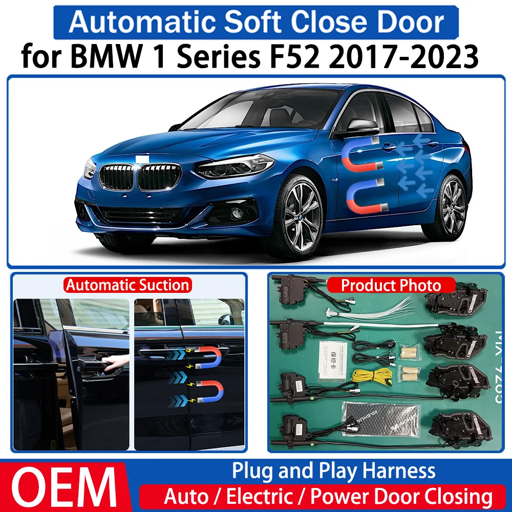 

ZJCGO for BMW 1 Series F52 2017-2023 Car OEM Automatic Soft Close Door Electric Suction Kit Auto Power Closing System Plug＆play