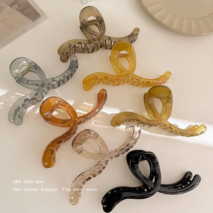 

Large Size Wave Shark Clamp Hair Gripper Women's New Style Hair Accessories Professional Salon Partition Fixed Hair Clips