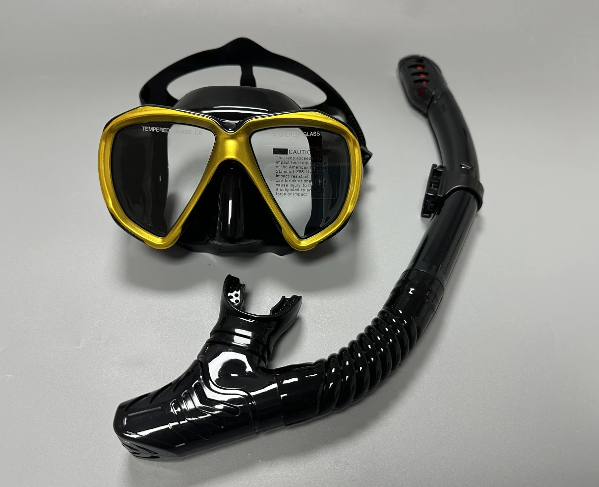 QYQ Professionelle Tauchmasken Schnorchelset Erwachsene Silikonrock Brille Brille Tauchmaske – Detail 7