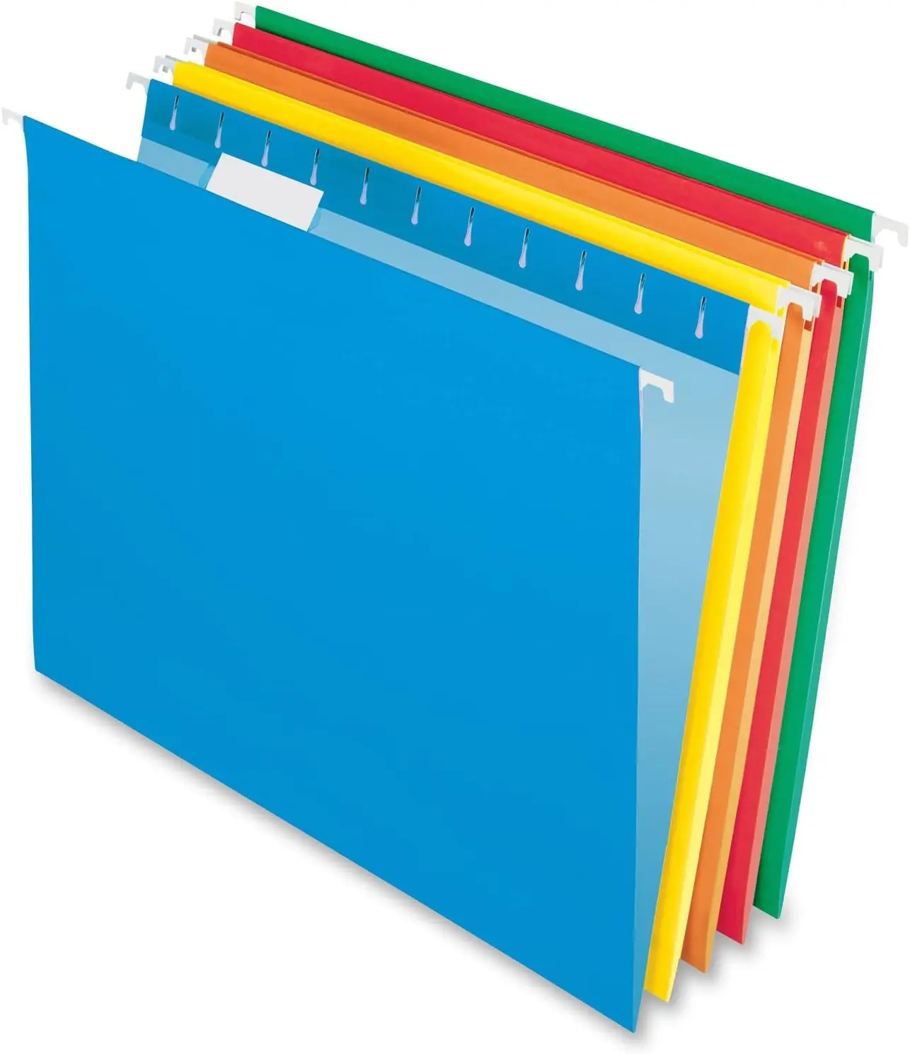 

Hanging File Folders, Letter Size, Assorted Colors, 1/5-Cut Adjustable Tabs, 25 Per Box