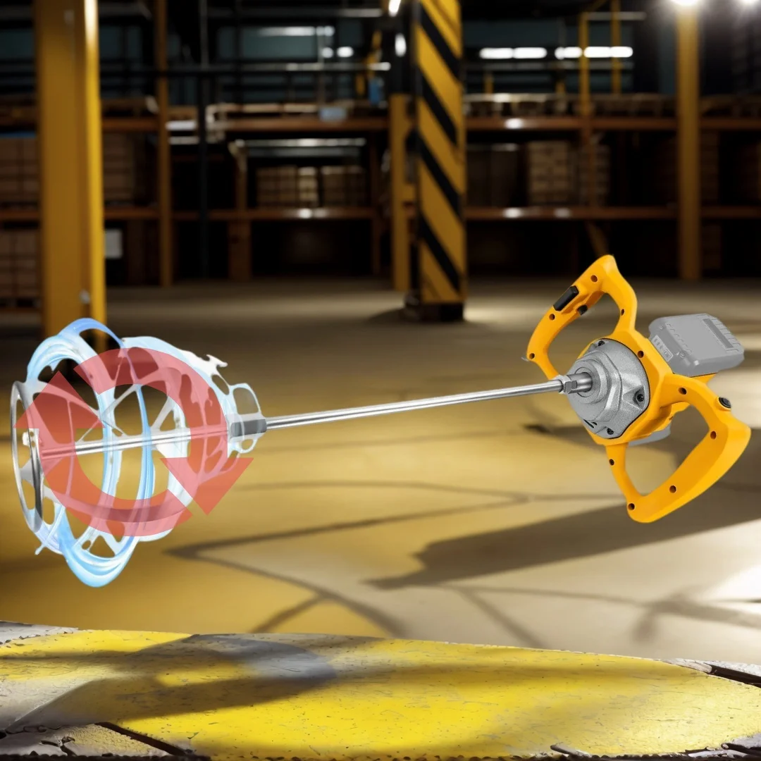 

Беспроводной миксер для цемента Dewalt, аккумулятор 20 В, ручной электрический миксер для бетонного раствора, 6-скоростной миксер для грязи для штукатурки, краски