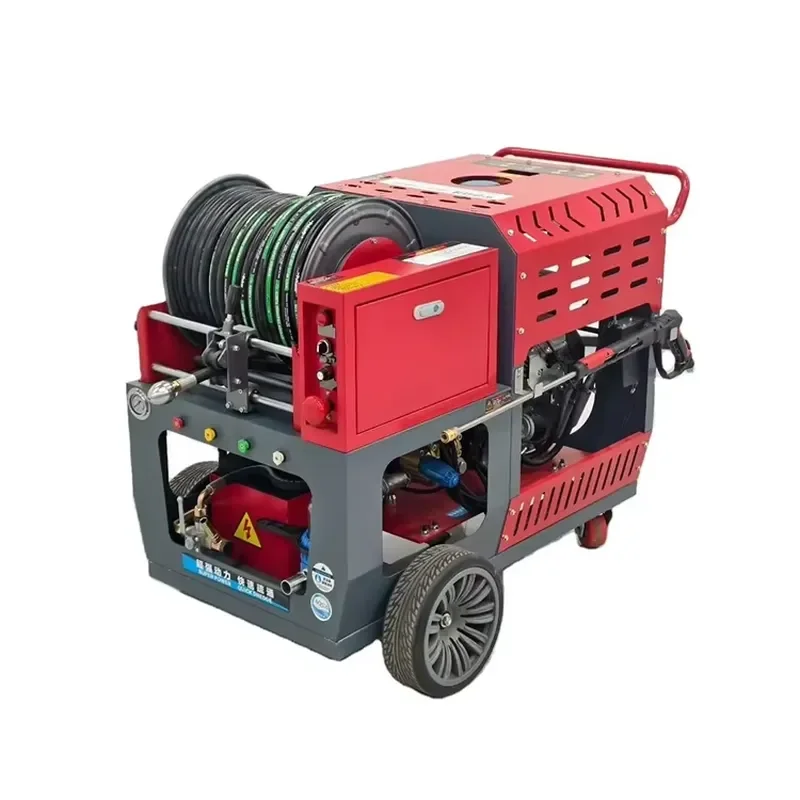New 80L Diesel Engine High Pressure Self-propelled Pipe Drain Cleaning Machine with 60m Pipe Cleaning Length for Sewer