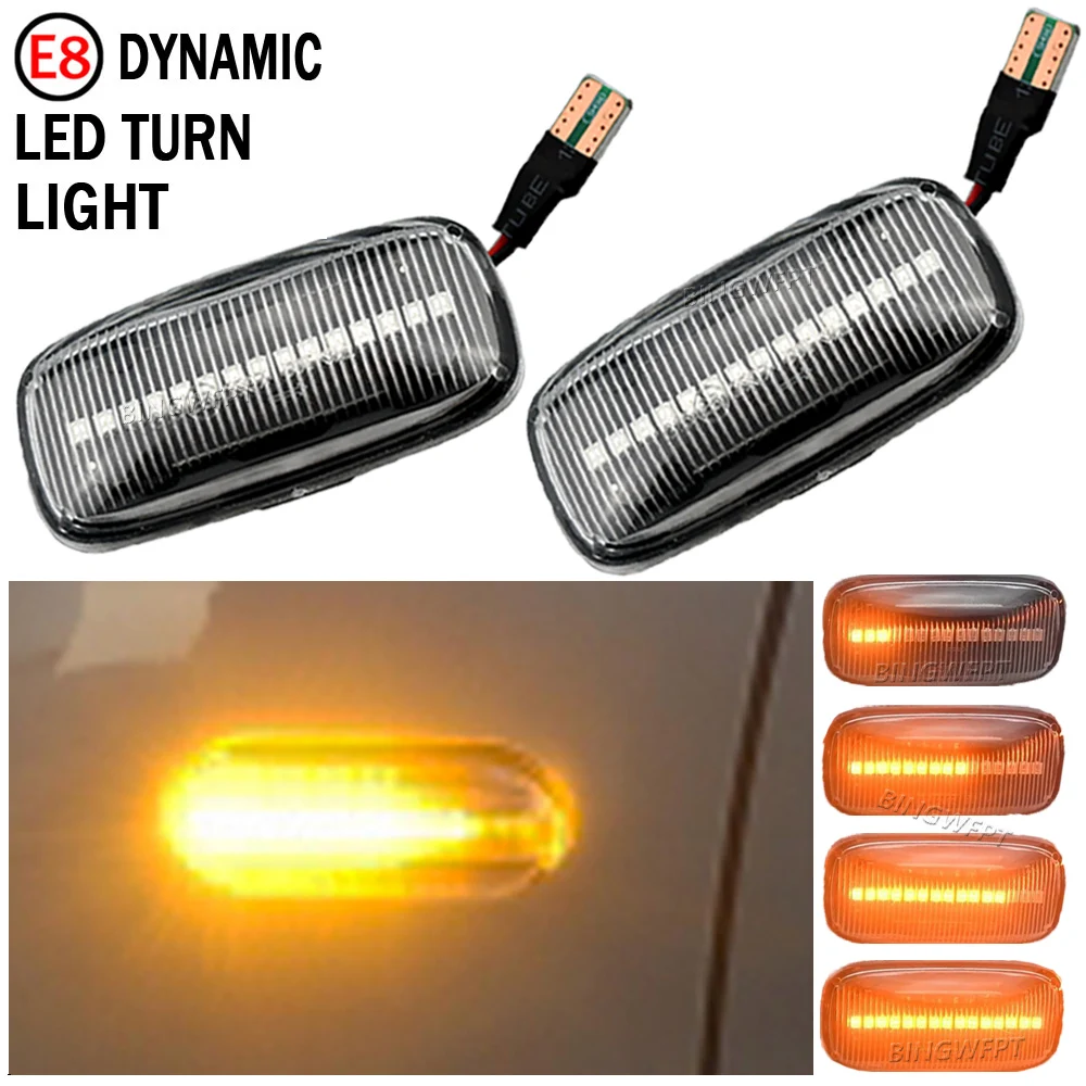 NEW For Nissan Maxima Skyline R34 Almera N15 N16 Pulsar Primera P11 P12 Flowing LED Side Marker Dynamic Turn Signal Light Lamp