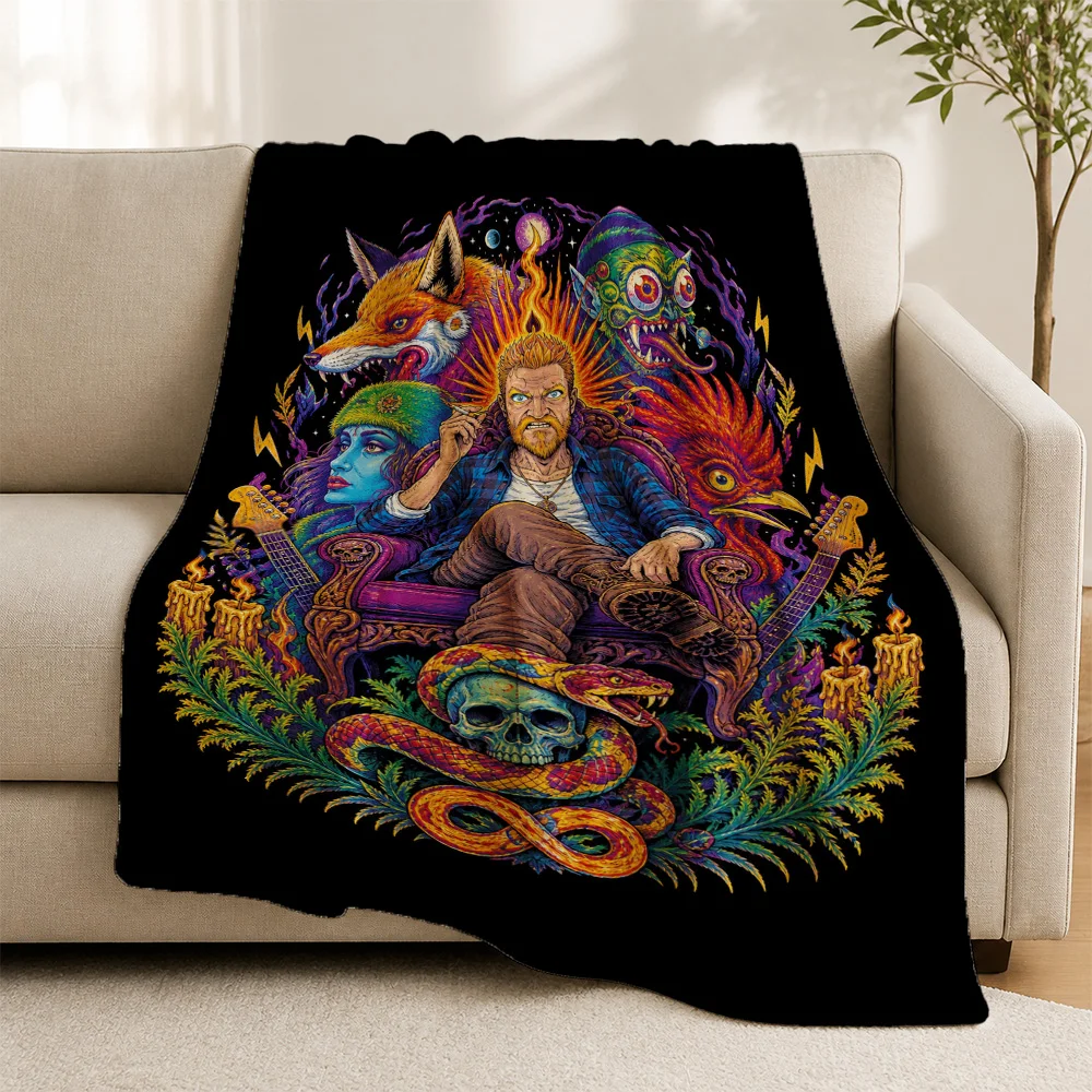 Ultra Large Boho Psychedelic Throw Blanket Sofa Tapestry Witchy Art Decor Cottagecore Mystic Bohemian Hippie Accent for Couch Ho