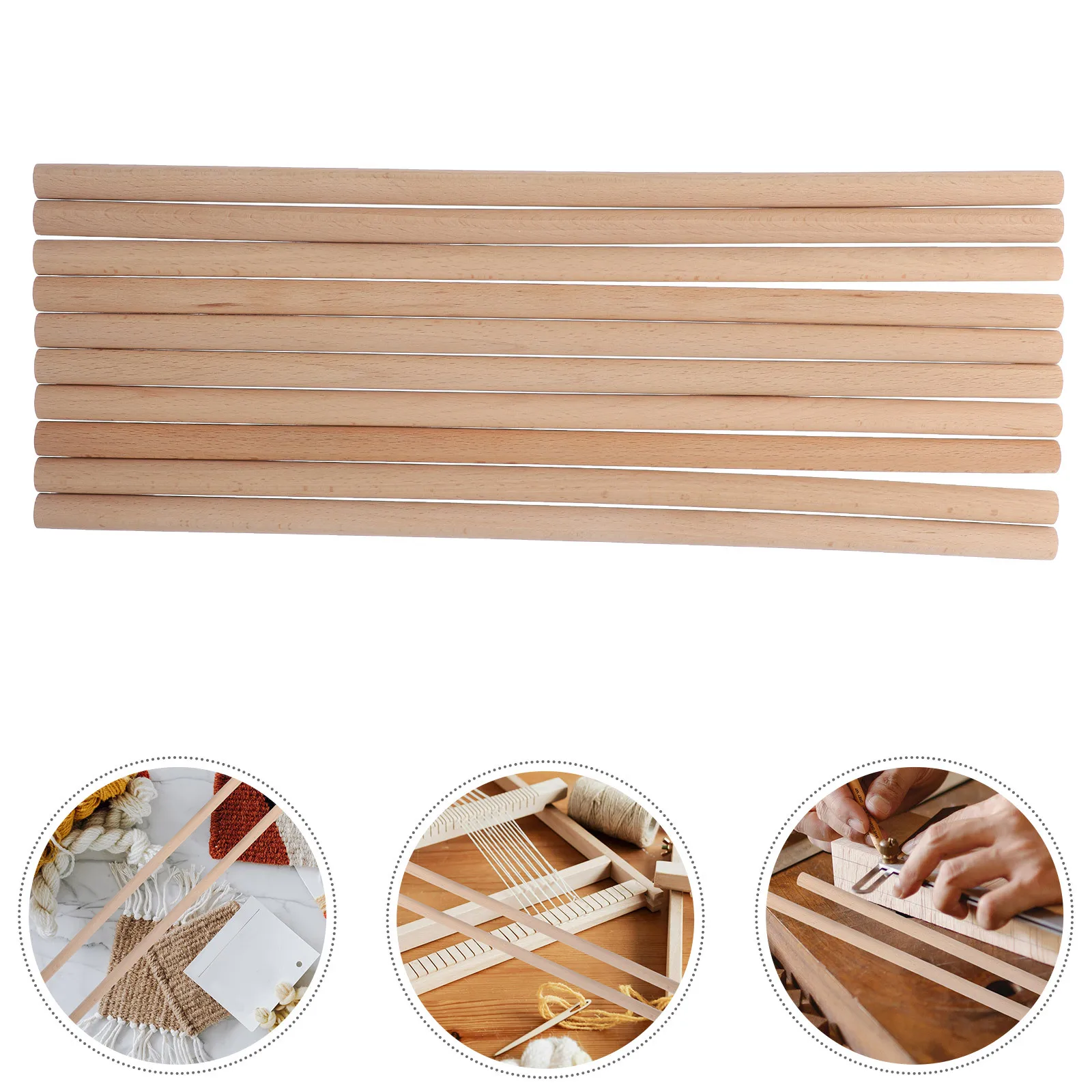 

10Pcs DIY Drumstick Making Wood Stick Craft Wood Strip Woodworking Craft Accessory Wooden Drumstick Stick Making Kit
