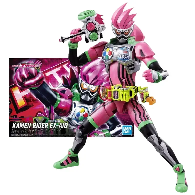 Bandai Genuine Figure Kamen Rider Model Kit Figure-rise Standard Kamen Rider Ex-Aid Action Gamer Level 2 Action Figure Model Toy