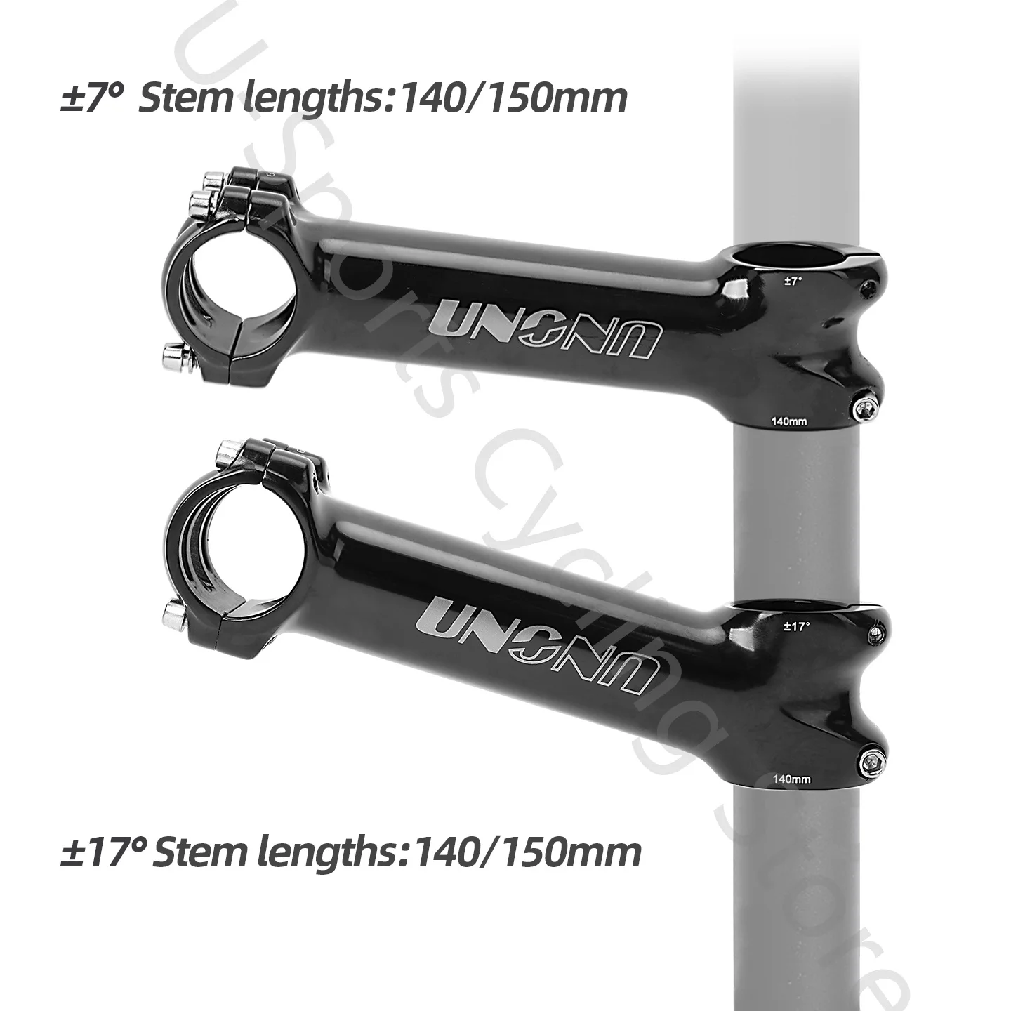 2026 New UNO Mtb Bike Stem 7/17 Degree Long Stem 140/150mm Takeaway 31.8mm Bicycle Handlebar Stem Riser Steering Wheel Mtb Power view 3