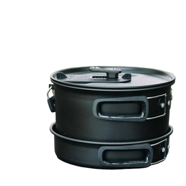 

Outdoor Cookware Set Pot Portable Camping Frying Pan Cookware Camping Picnic Kitchen Combination Full Equipment