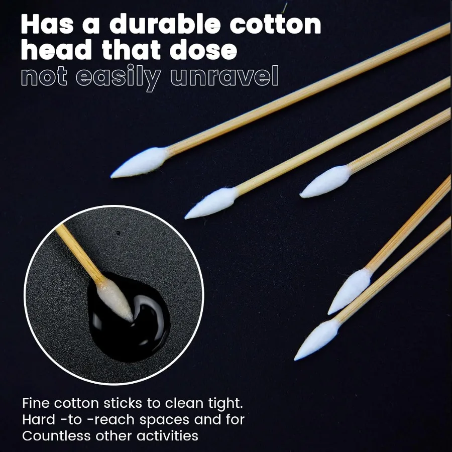 Gun Cleaning Swabs with Pointed Firearm Maintenance and Precision Cleaning plies LintFree Highly Absorbent Gun Swabs with Durab