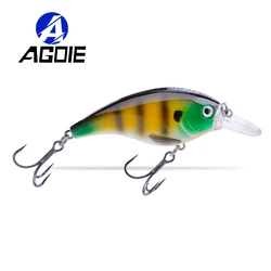 Agoie Topwater Surface Lures Bass Crankbait Fishing Lure Fish Bait for Pike 75mm 85mm Vivid Game Wobbler Freshwater Fishing Gear