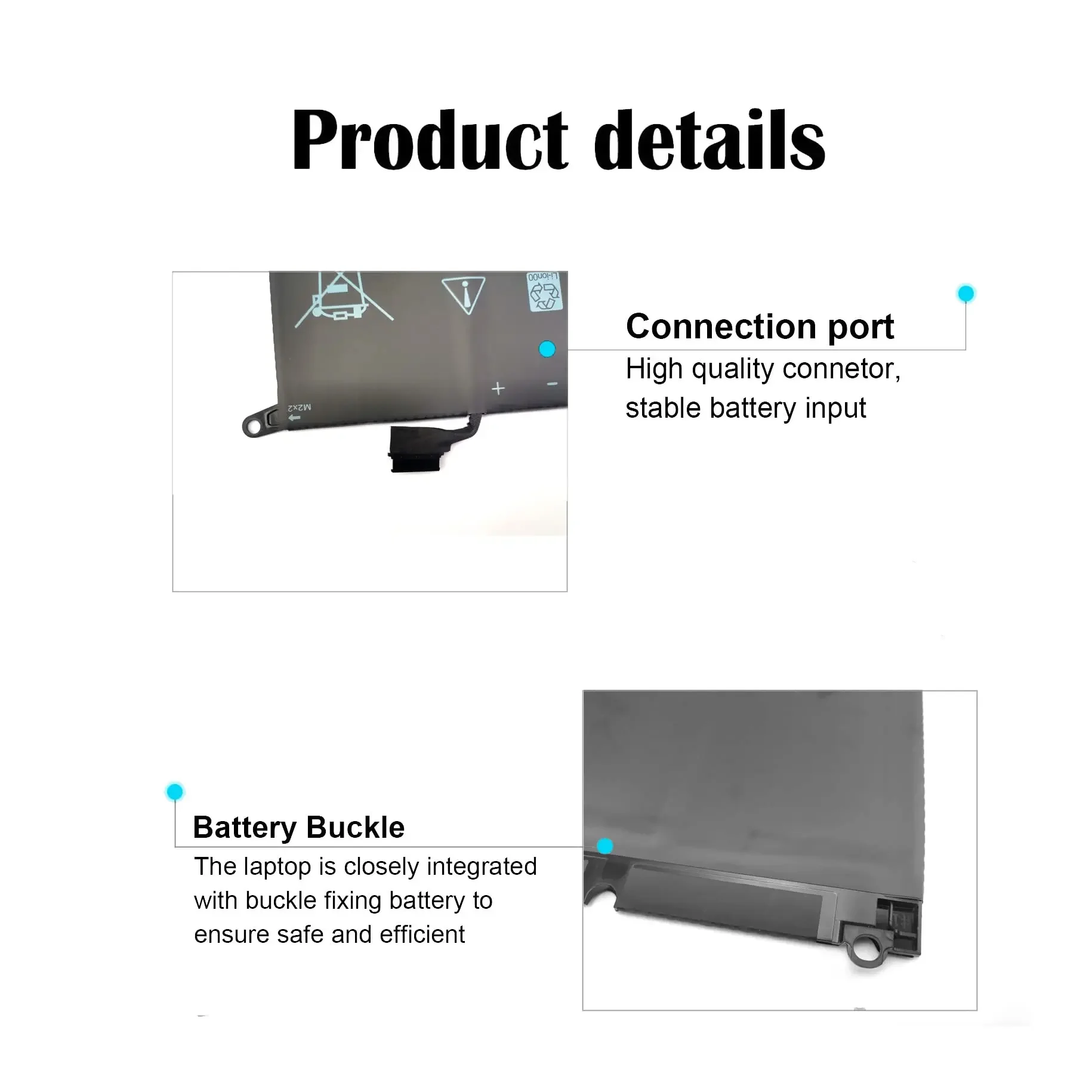 Imagem -04 - Bateria para Dell em Dell Xps 13 9370 93802023 Inspiron 13 7390 7391 5390 5390 5391 Latitude 3301 E3301 Vostro 5390 H754v Dxgh8