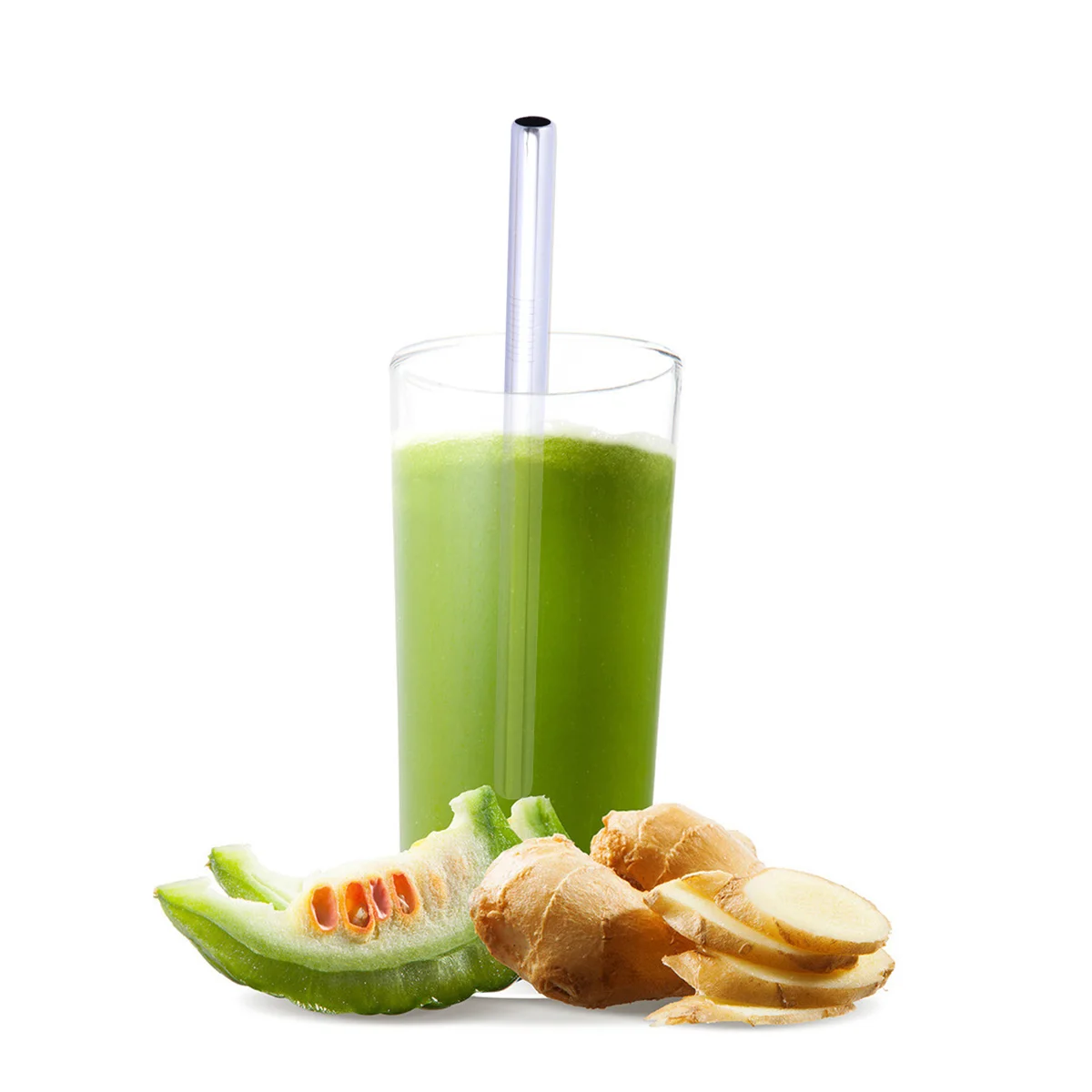 

Stainless Steel Straw Water Bottle Reusable Metal Straws for Drinking Glass Baby Milk Tea
