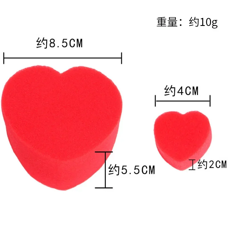 5pcs/Set Multiplying Sponge Hearts Magic Tricks Valentine\'S Or Wedding Close-Up Stage Magic Props Magic Accessories Child Toys