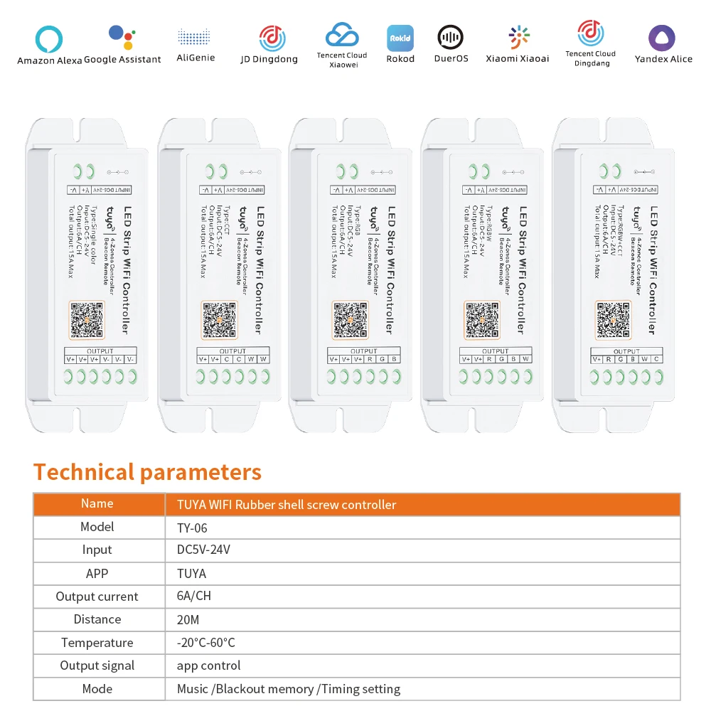 Zigbee Smart RGB LED Light Controller for Graffiti Wall Alexa/Google Home Voice Control Music Sync bedroom decoration APP Remote