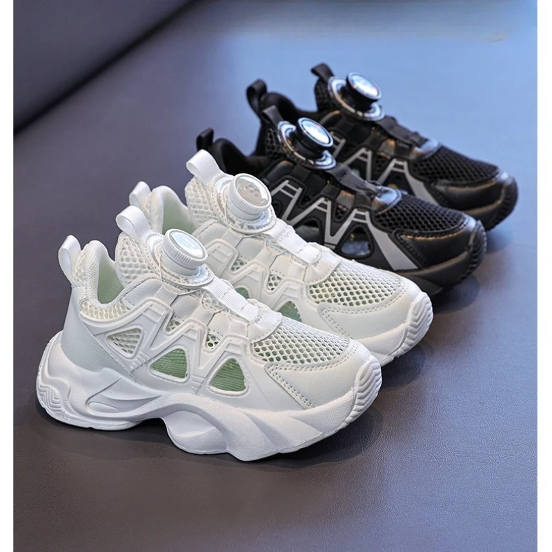 

Mesh Breathable Kids White Shoes Summer Big Kids Campus Casual Running Sneakers Girls Fashion Flat Shoes Children Shoes Casual