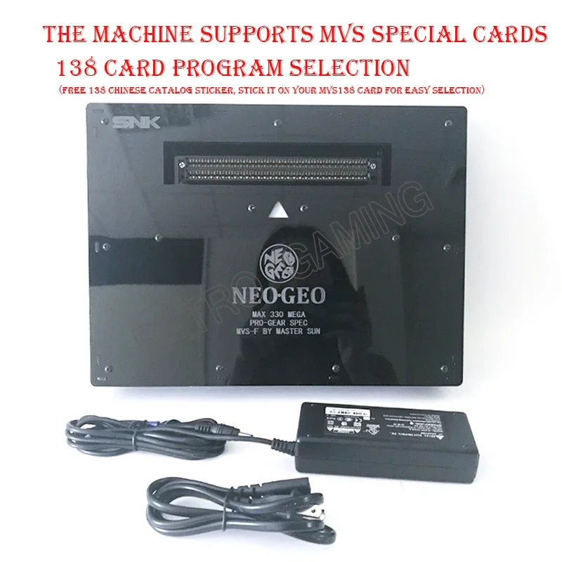 

NEO GEO MVS -1C jamma CBOX SNK black deck SS version Arcade Cartridge Game Board Seat Base SNK or Saturn Joypad RGBS Support