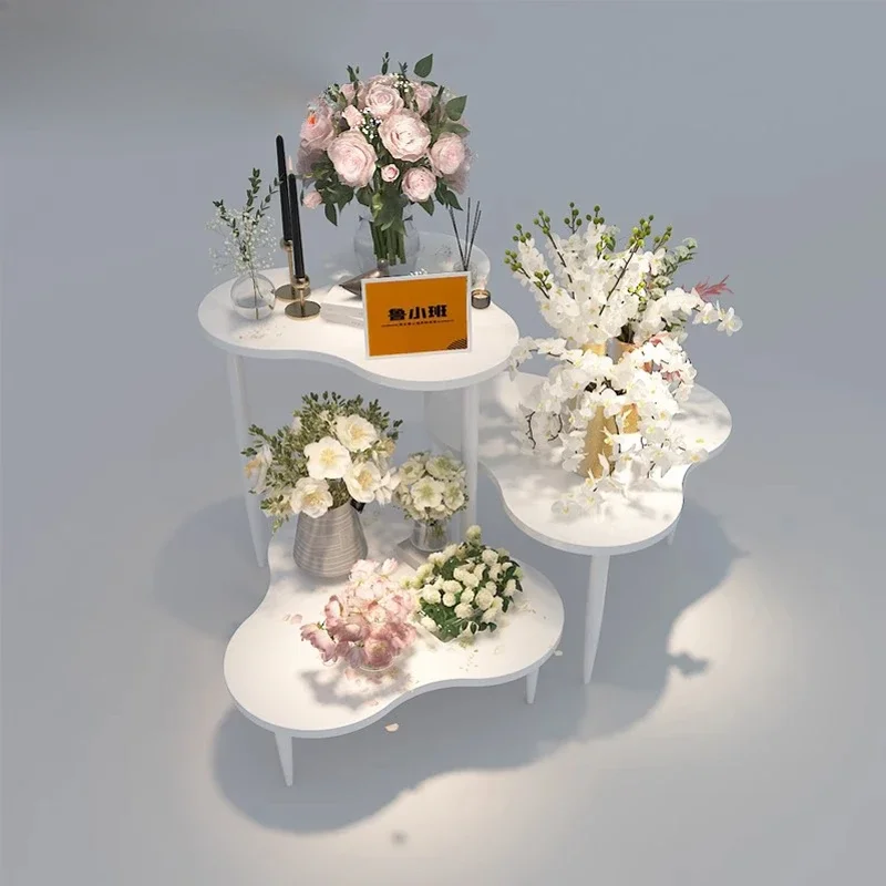 Flower shop flower display stand paint display stand water table combination Internet celebrity