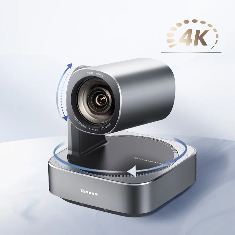 Tenveo TEVO-VL12U Professional Video 12x Optical Zoom 4K UHD Live Streaming Video Conference PTZ Camera POE NDI For IMX415