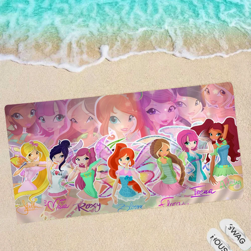 G-Girl W-Winx C-Clubs Big Microfiber Beach Towels Quick Dry Towel Sand Beach Towels Pool Towel For Travel Swim Pool Yoga