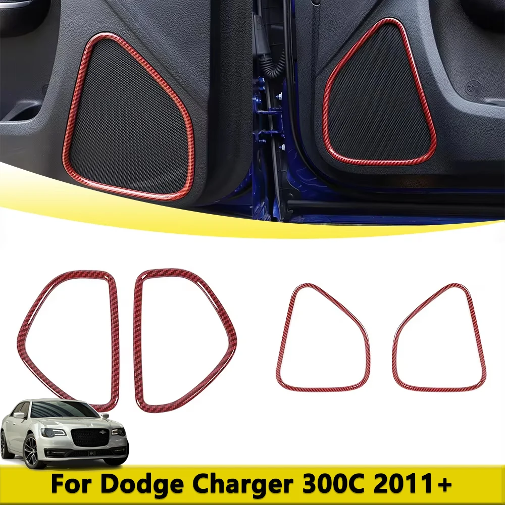 

Inner Car Door Panel Horn Grille Cover Trim for Dodge Charger 300C 2011-2024 Car Styling Interior Mouldings Parts Accessories
