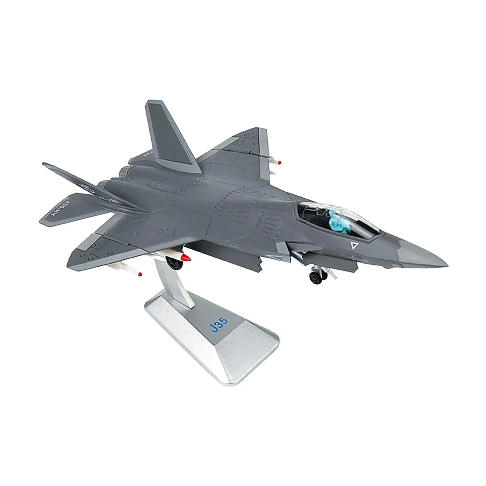 1:100 J35 Plane Model Airplane Miniature Model Aircraft Plane Model Fighter Model for Living Room Bedroom Shelf Cafe Gift