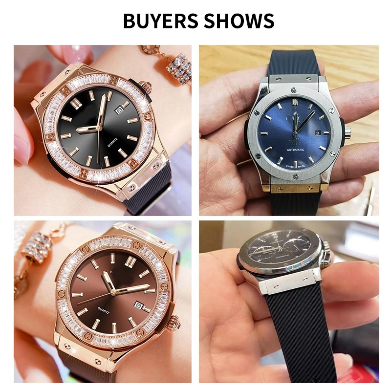 13x20 16x21 16x23 19x26 مللي متر ل Hublot الانفجار الكبير الكلاسيكية الانصهار حزام ساعة اليد شريط مطاطي رجل إمرأة سوار استبدال الملحقات