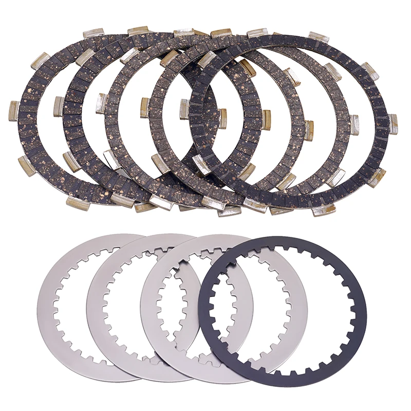 Motorcycle Engine Parts Clutch Plates & Steel Friction Disc Kit For Kawasaki Z400 ZX-4R ZX-4RR Ninja EX400 EX Z 400 ZX4R ZX4RR