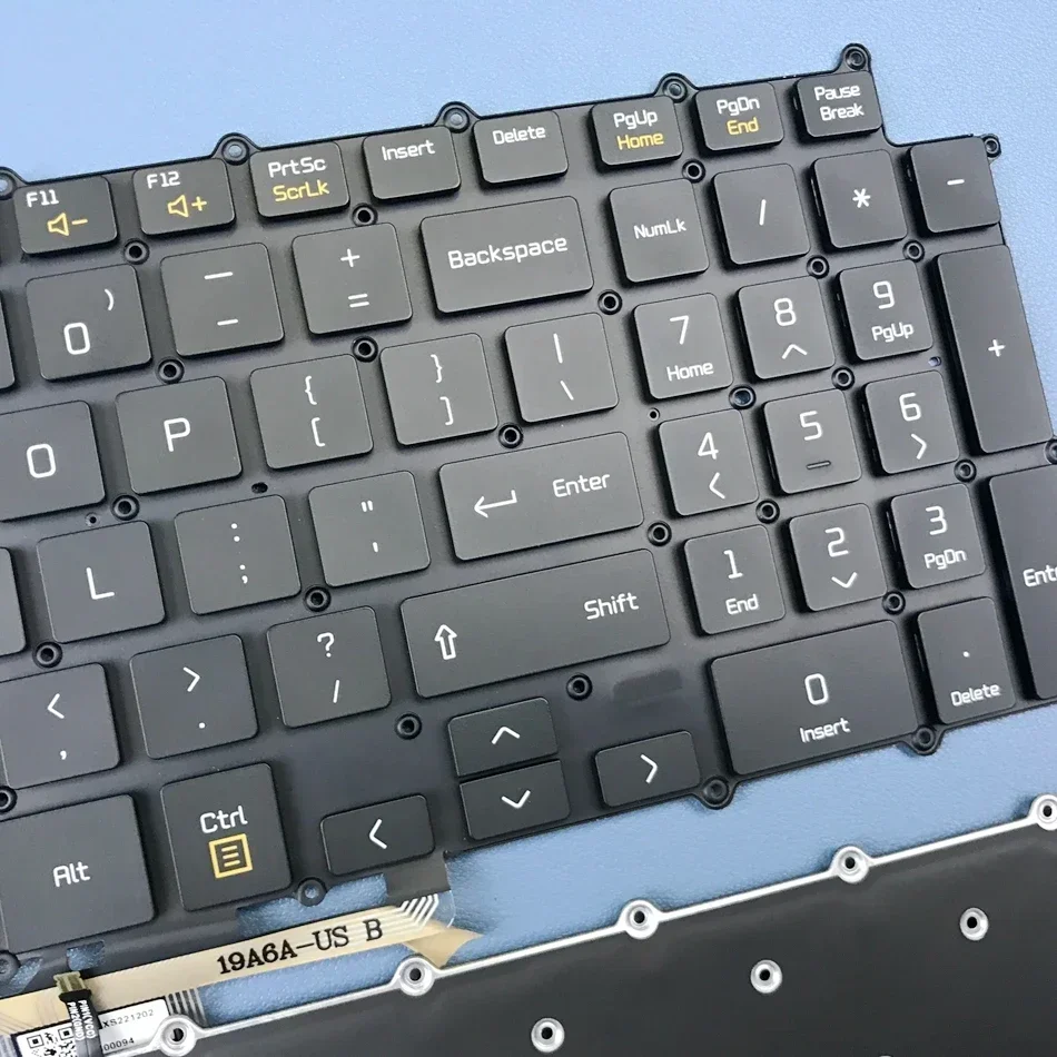 Imagem -02 - Teclado Retroiluminado dos Eua para lg Gram Layout da Série dos Eua 17z90n-v 17z90n-r 17z90n-n 17u70p 17u70p-p 17ud70p