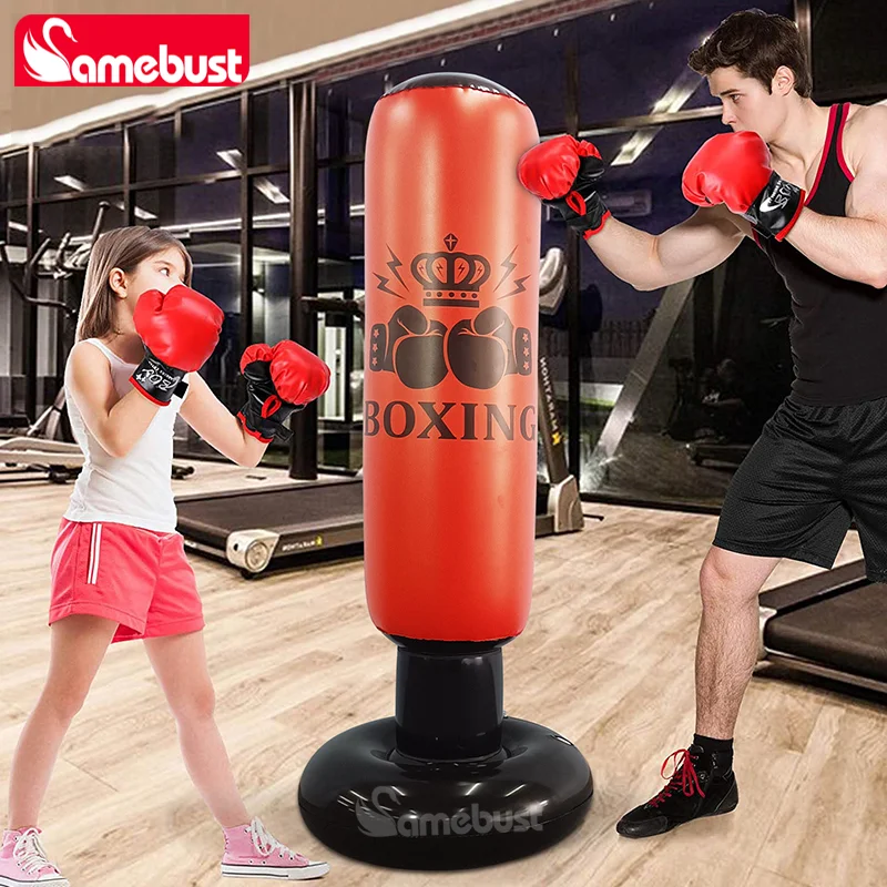 Camebust Punching Bag Inflatable Boxing Bag, Bounce Back Bag Punching for Sports, Inflatable Boxing Equipment for Daily Relax