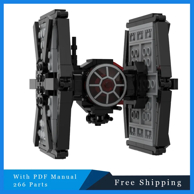 

266 шт. MOC War Series, боевой космический корабль, технология, модульный строительный блок, модель DIY, креативная сборная игрушка для детей, праздничный подарок