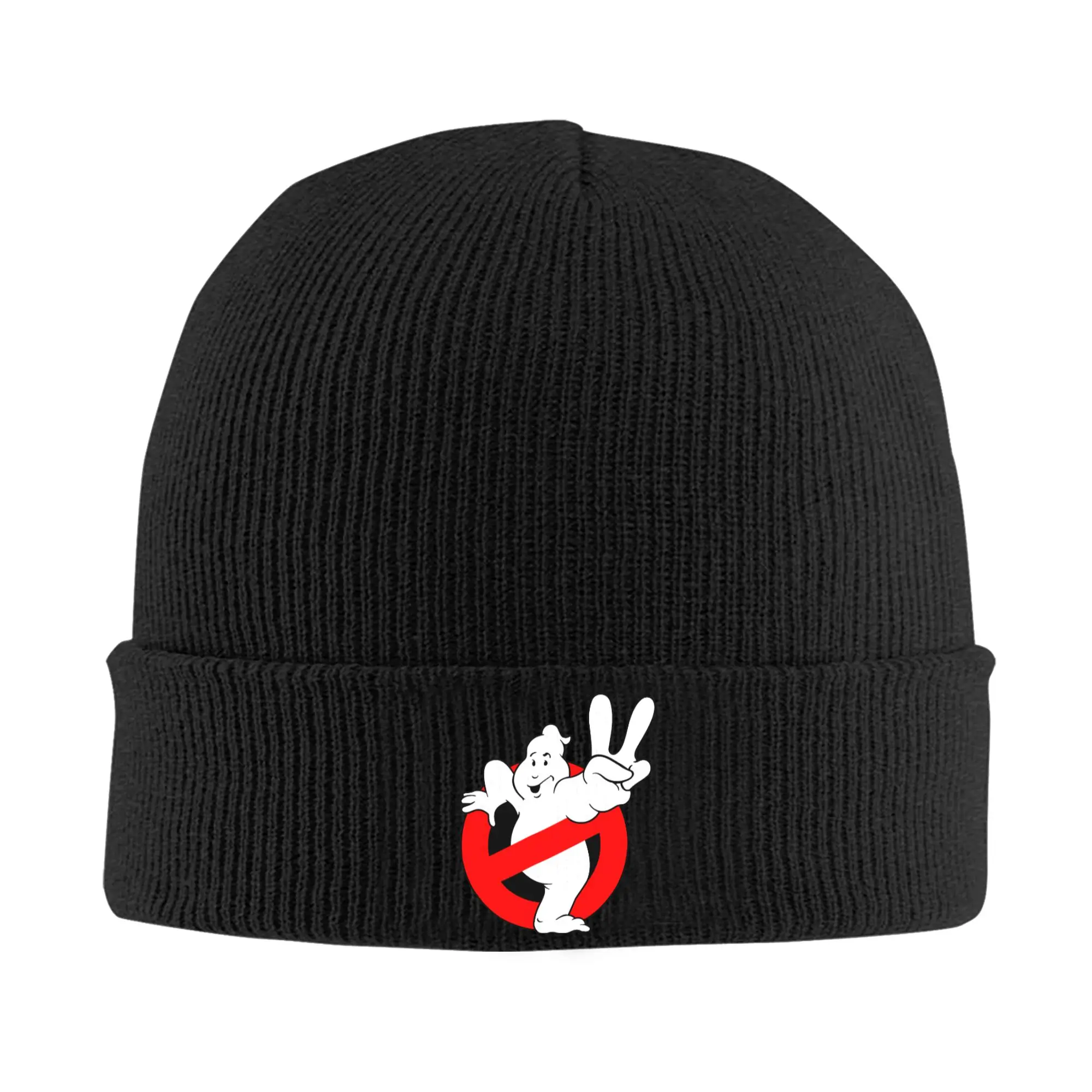 Ghosts Movie Skullies Beanies Caps Winter Warm Knitting Hat Men Women Fashion Adult Busters Film Halloween Bonnet Hats Ski Cap