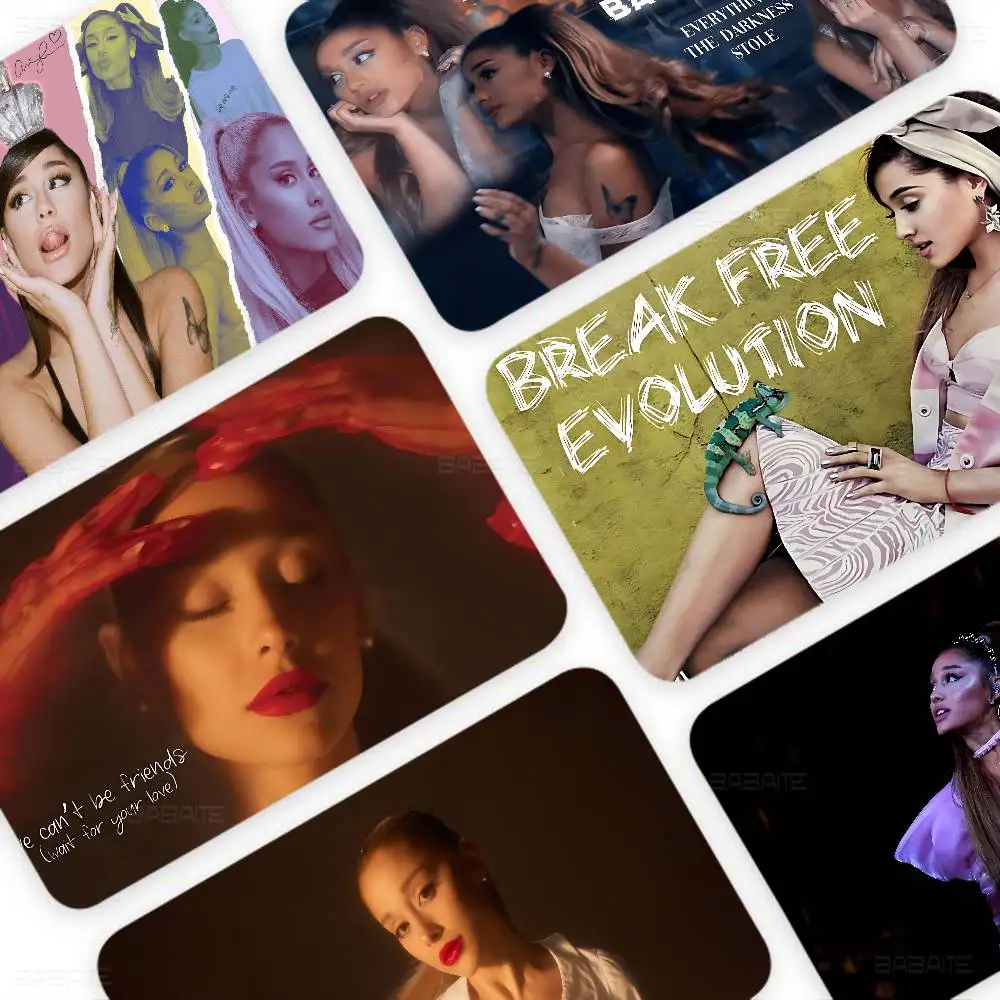 Classic Pop Singer A-Ariana G-Grande Diy Credit Debit Card Sticker Party Sticker Decoration Waterproof Small Chip Card