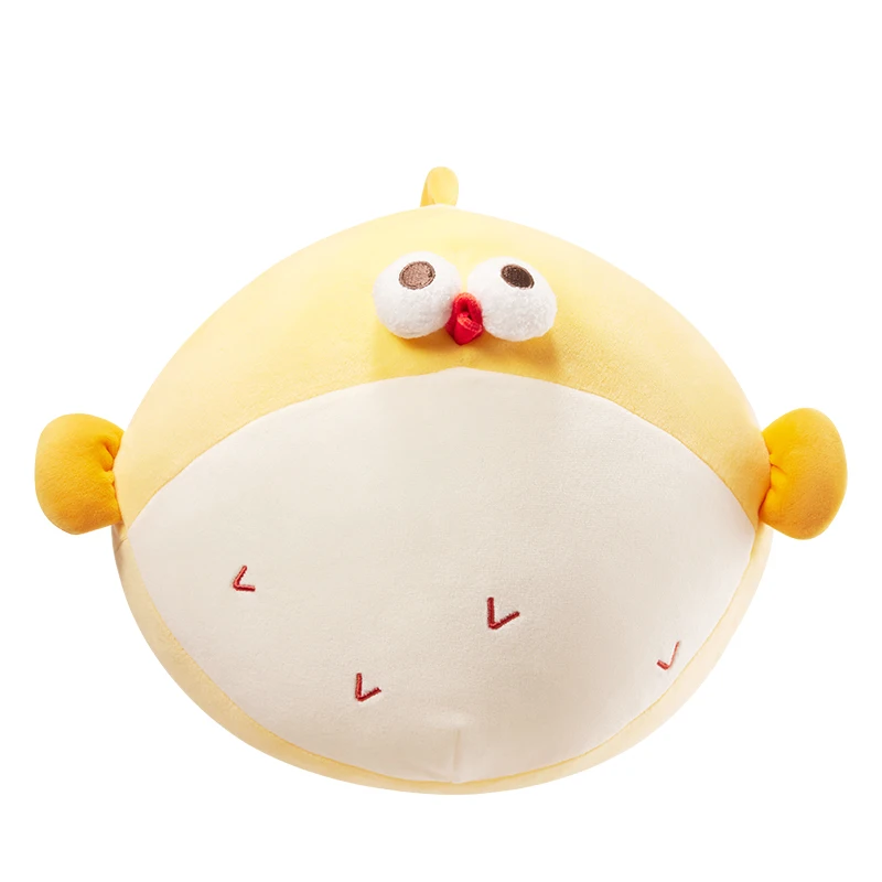 Miniso Dwen Dwen Yuanqi Ocean Series No.10 Doll Pufferfish Doll Pillow Cute Birthday Gift Home Pillow