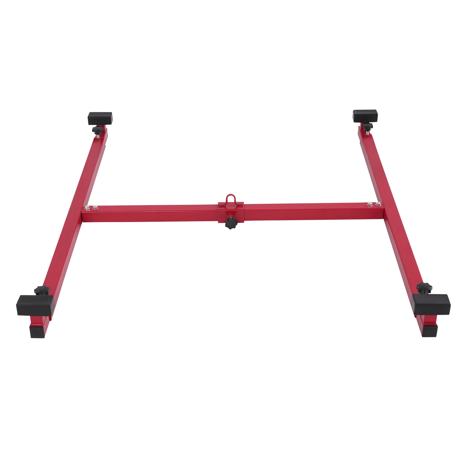 Pickup Truck Cargo Bed Lifting Auxiliary Frame, Truck Box Lift, Red Steel Plastic Spraying 800LBS Load Truck Box Lift, Truck Box Lift Universal Pickup Truck Cargo Loading Unloading Replacement Hardware