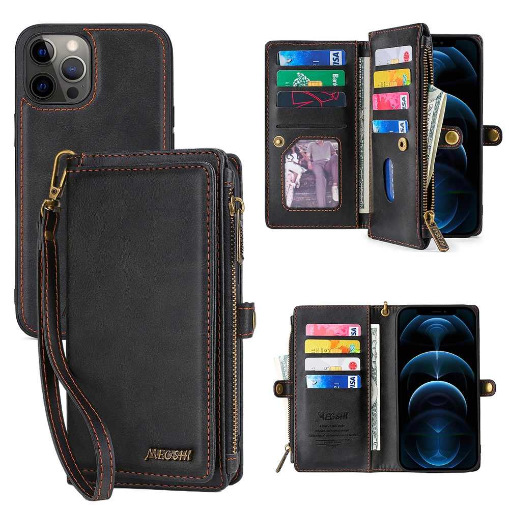 

Wallet PU Portable Leather Phone Case For iPhone 6 6S 7 8 14 15 Plus X XS XR XSMax SE20 11 12 13 14 15 Mini Pro Max Luxury case