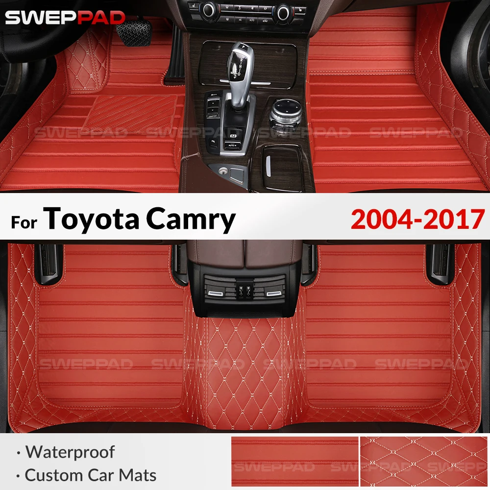 

For Toyota Camry 2004-2017 16 15 14 Car Floor Mat All Weather Leather Protection Floor Liners Custom Fit Car Mat Custom Carpet