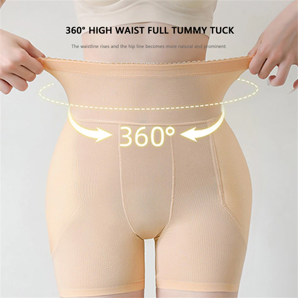 Becirzet Damen-Unterwäsche, Fake Asses, High Waist, Bauchkontrolle, atmungsaktive Hüftpolster, Po-Verstärker, Body Shapewear – Detail 4