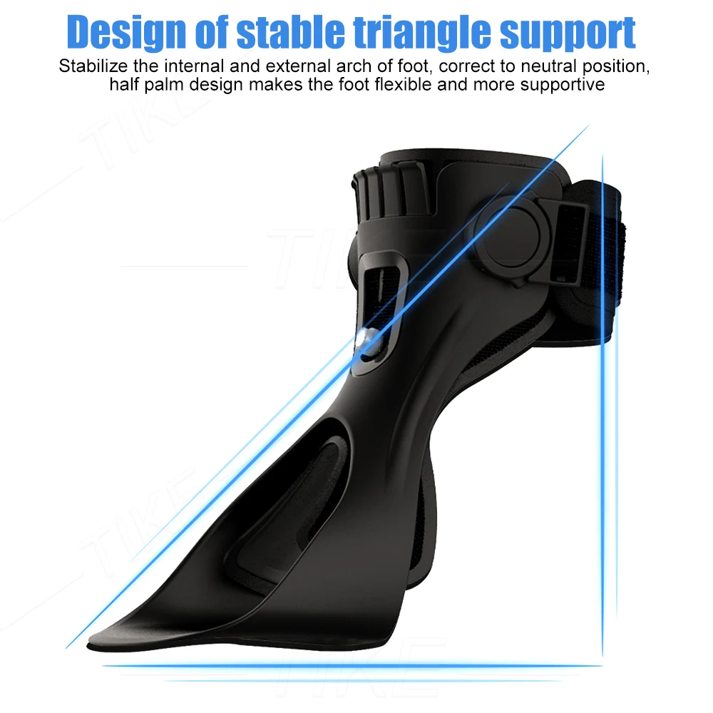 TIKE Adjustable Foot Droop Splint Brace Orthosis Ankle Varus & Valgus Fixed Strips Guard Support Hemiplegia Rehabilitation Shoes