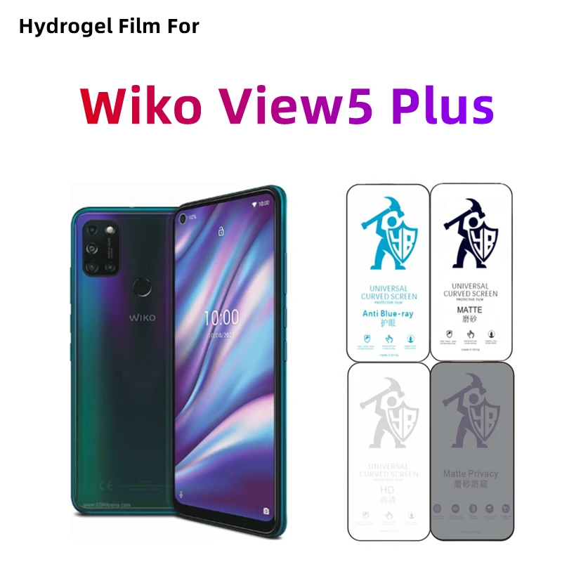 

2 шт. матовая гидрогелевая пленка для Wiko View5 Plus HD Защитная пленка для экрана для Wiko View5+ для ухода за глазами, антишпионская матовая защитная пленка