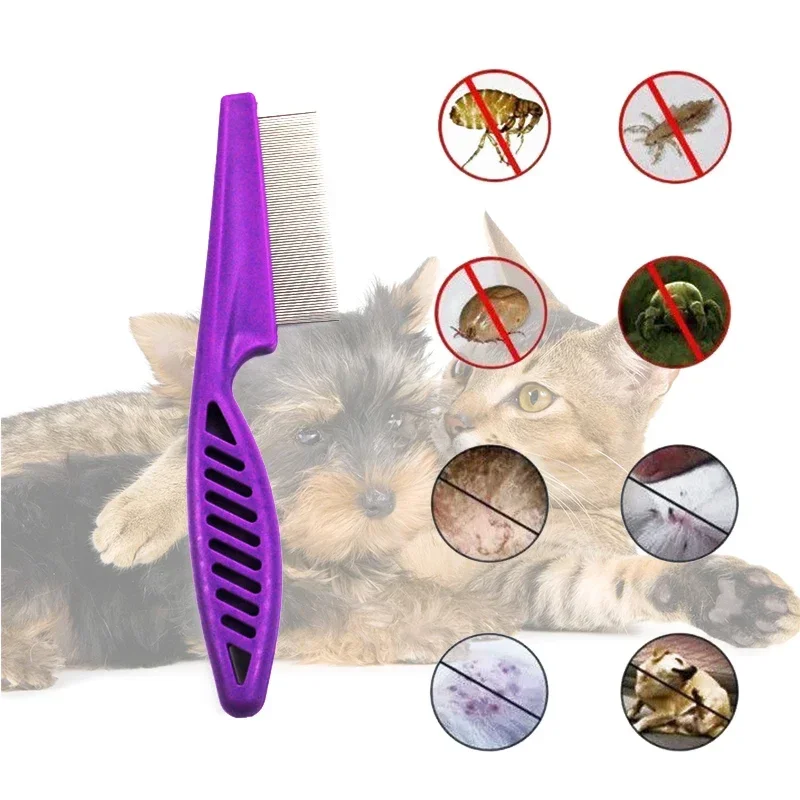 Gentle Nits Flea Eggs Remove Brush for Small Dog Fine Toothed Pet Puppy Eye Belly Comb Untangling Cat Hairs Product