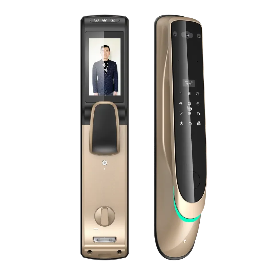 3D Face Recognition Automatic Lock Security Digital Smart Door Lock With Password Fingerprint Keyless Door Locks