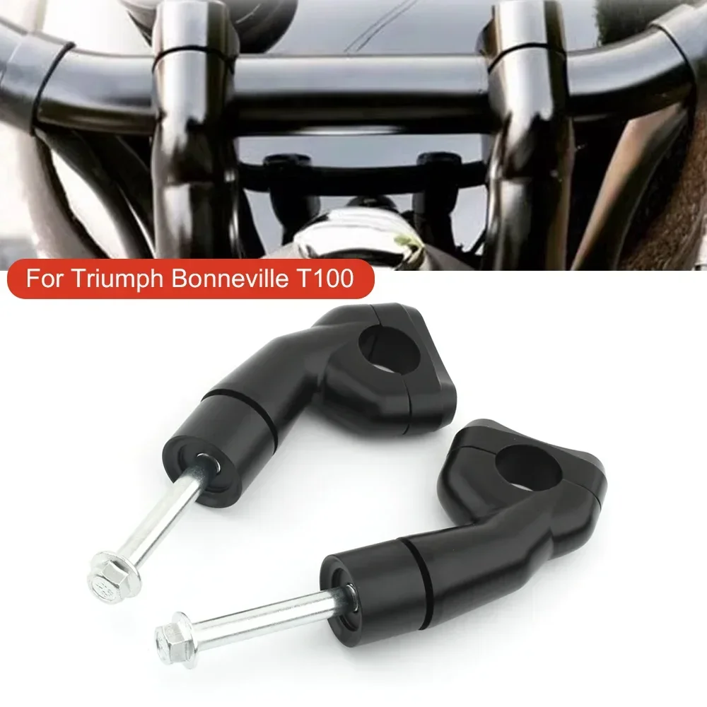 

Motorcycle Handlebar Risers Parts Tupe Kit for Triumph Bonneville T100 T120 Scrambler1200XC Bobber Black Street Twin Bobber