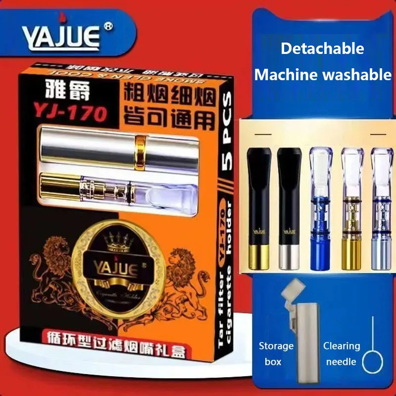 New 5Pcs/Lots Food-Grade Plastic General cigarette types Slim Woman Disposable Cigarette Puffs Holder Triple Filter Mouthpiece