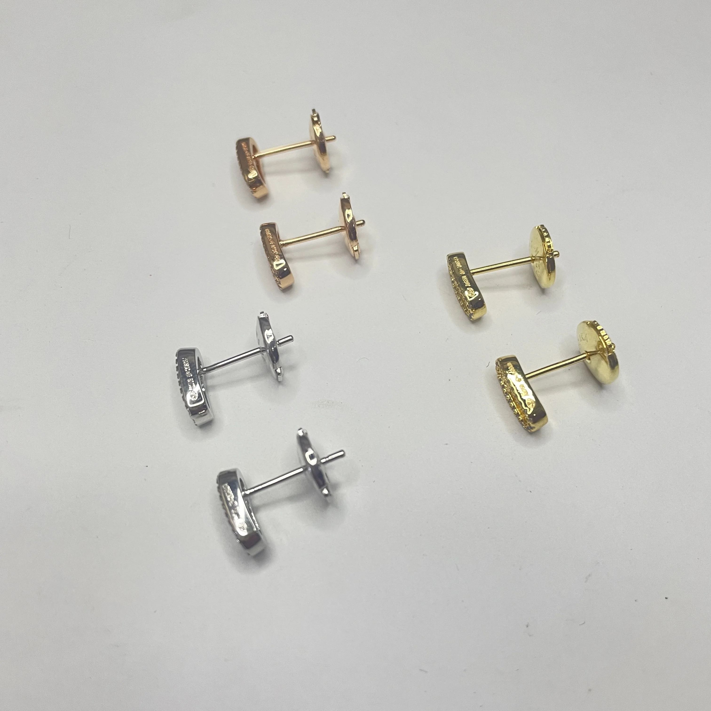 

Brand new 925 pure diamond sliding earrings, simple and beautiful, luxury brand jewelry gift