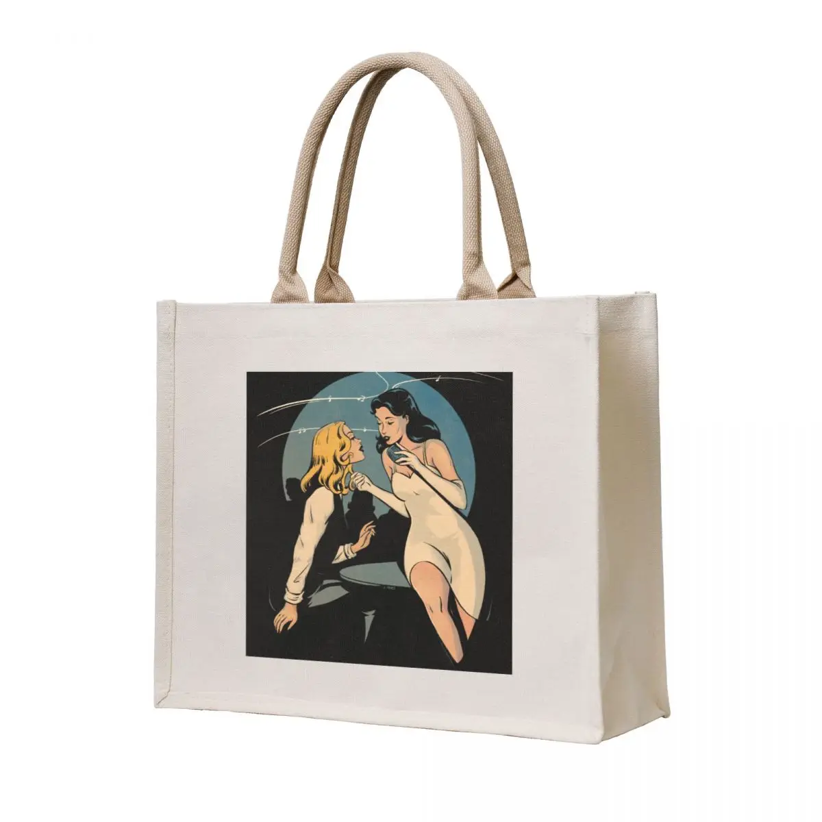 

singing to her Tote Bag foldable reusable bag shopper bags the tote bag tote university