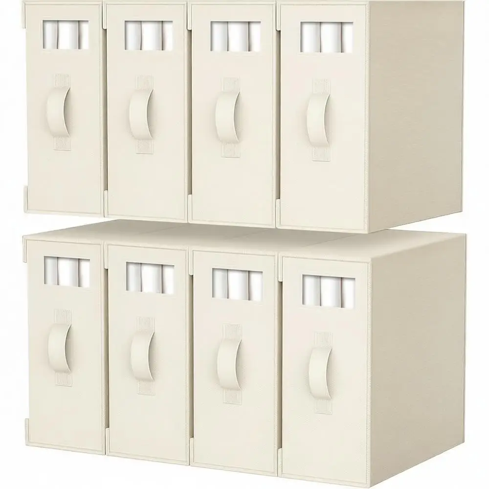 

Органайзер для льняного белья, коробка для хранения постельного белья, органайзер для комплектов простыней, пододеяльников, одеял, размеры King/Queen, бежевый