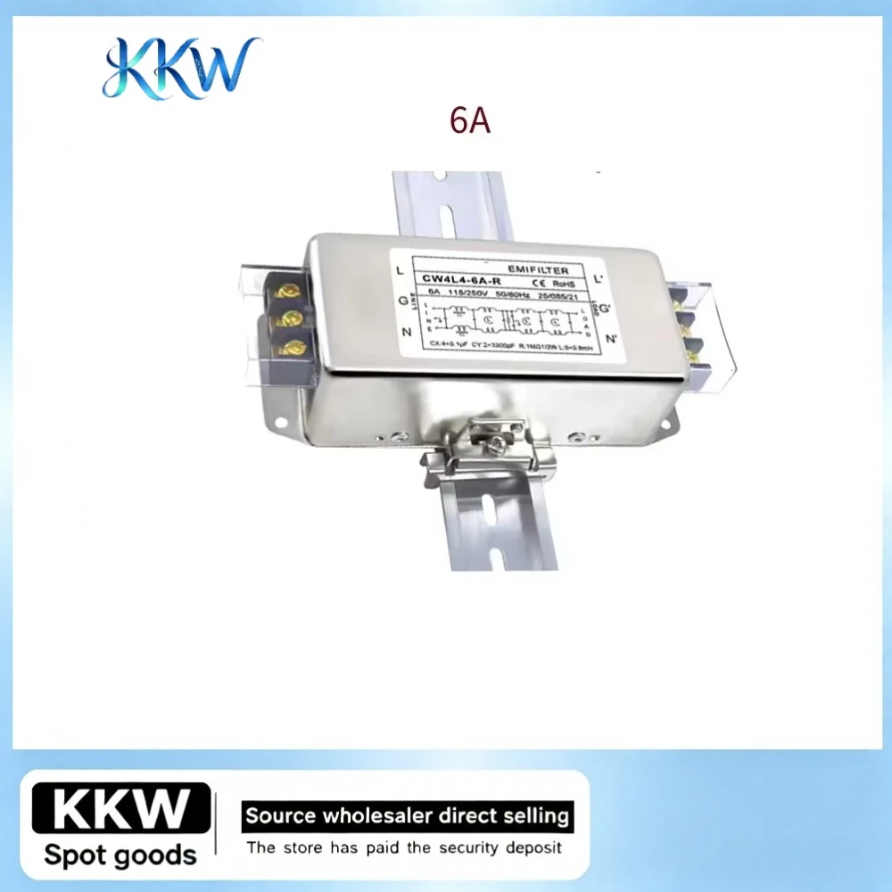 single-phase-ac-four-stage-emi-filter-cw4l4-series220v-3a~30a-terminal-rail-mount-anti-interference-purifier-cw4l4-10a-r