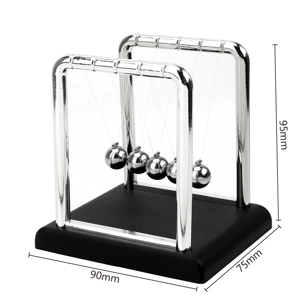 Metal Pendulum Ball Desk Table Decor Newton Ball Newton's Cradle Steel Balance Ball Physics Science Pendulum view 4