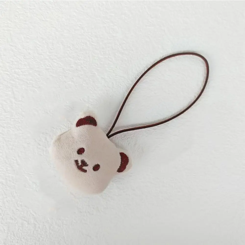 

Soft Cookie Bear Bag Pendant Bag Match Accessories Cloth Cue Backpack Decoration Korean Style Stuffed Animal Lanyard Decorations